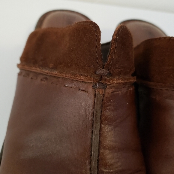 Born Brown Leather Clogs Women's Size 7 Mules - Picture 7 of 9